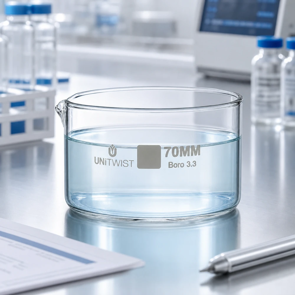 Kristallisierschale 70mm Borosilikatglas 3.3 UNiTWIST für Labor und Industrie bei Pacadura.de