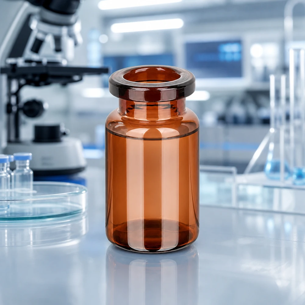 Injektionsflasche Braunglas 5ml Injektionsflasche 5ml Braunglas für pharmazeutischen Einsatz Pacadura Laborbedarf Fachhandel