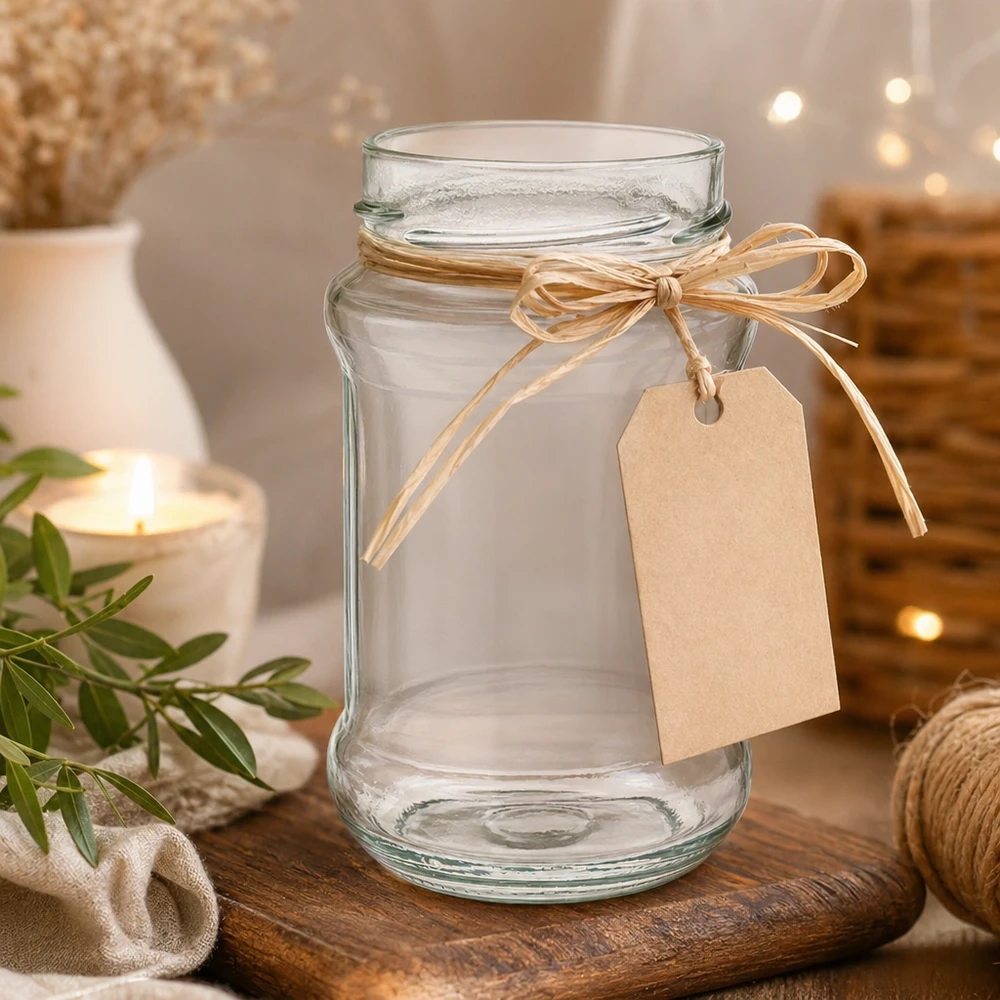 UNiTWIST Rundglas 390ml TO66 Schraubgewinde aus Klarglas für gewerbliche Verpackung und professionellen Einsatz