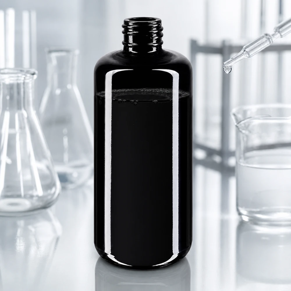 Violettglas Flasche 200ml 410/24 200ml Kosmetikflasche Draco aus Violettglas Miron für professionelle Kosmetikverpackung im Fachhandel
