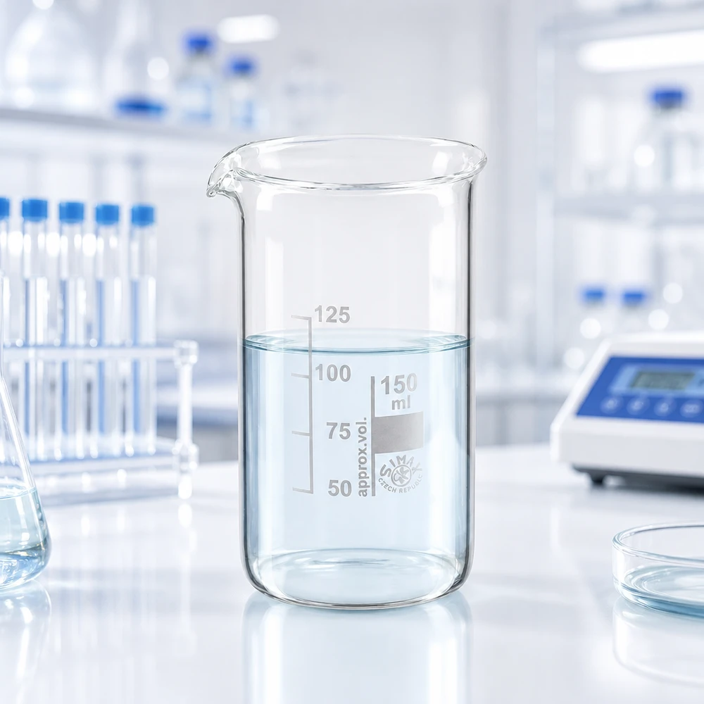 Becherglas 150 ml hohe Form aus Borosilikatglas für Labor und Gewerbe von Pacadura