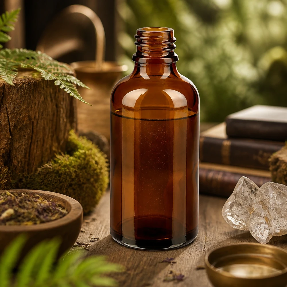 50ml braune Apothekerflasche aus hochwertigem ApoGlas für professionelle Anwendung in Pharmazie und Kosmetik