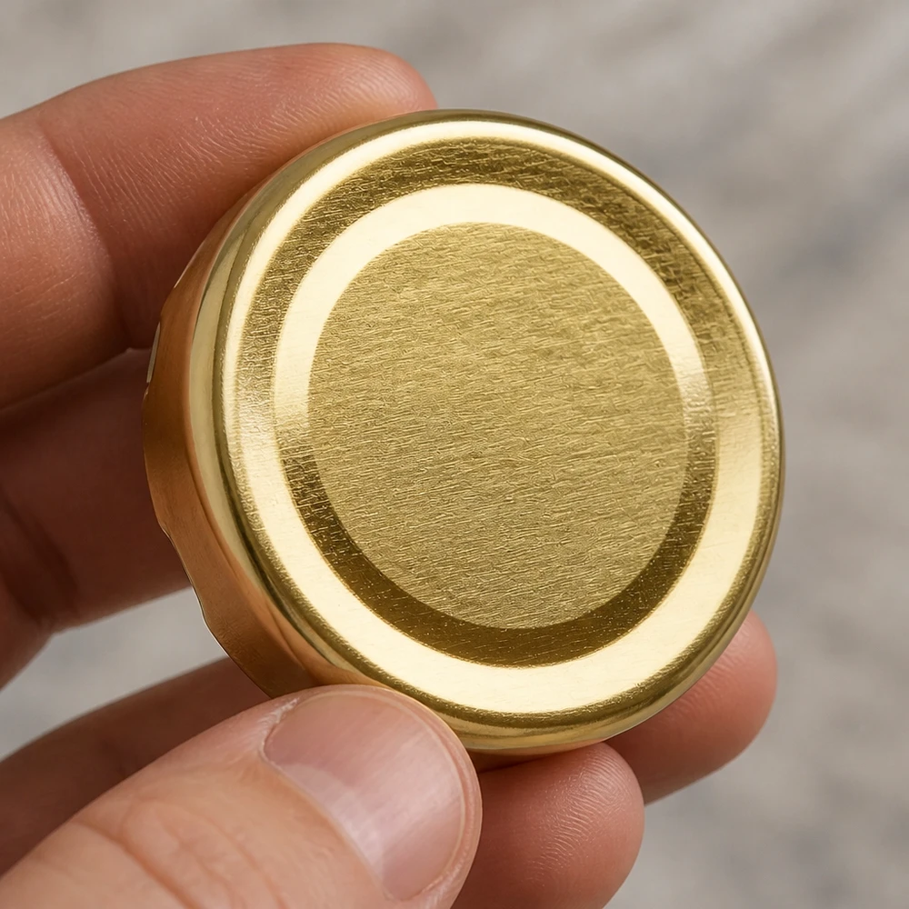 48mm BasicSeal Twist-Off-Deckel TO48 gold Metalldeckel für Einmachgläser gewerblicher Einsatz Großhandel Pacadura