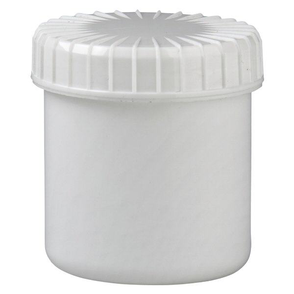 weiße Schraubdose 75 ml mit gerilltem Deckel weiße Schraubdose 75 ml mit gerilltem Deckel