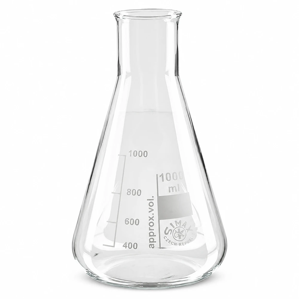 Erlenmeyerkolben 100ml Weithals Erlenmeyerkolben 100ml Weithals aus Borosilikatglas für professionelle Laboranwendungen bei Pacadura.de