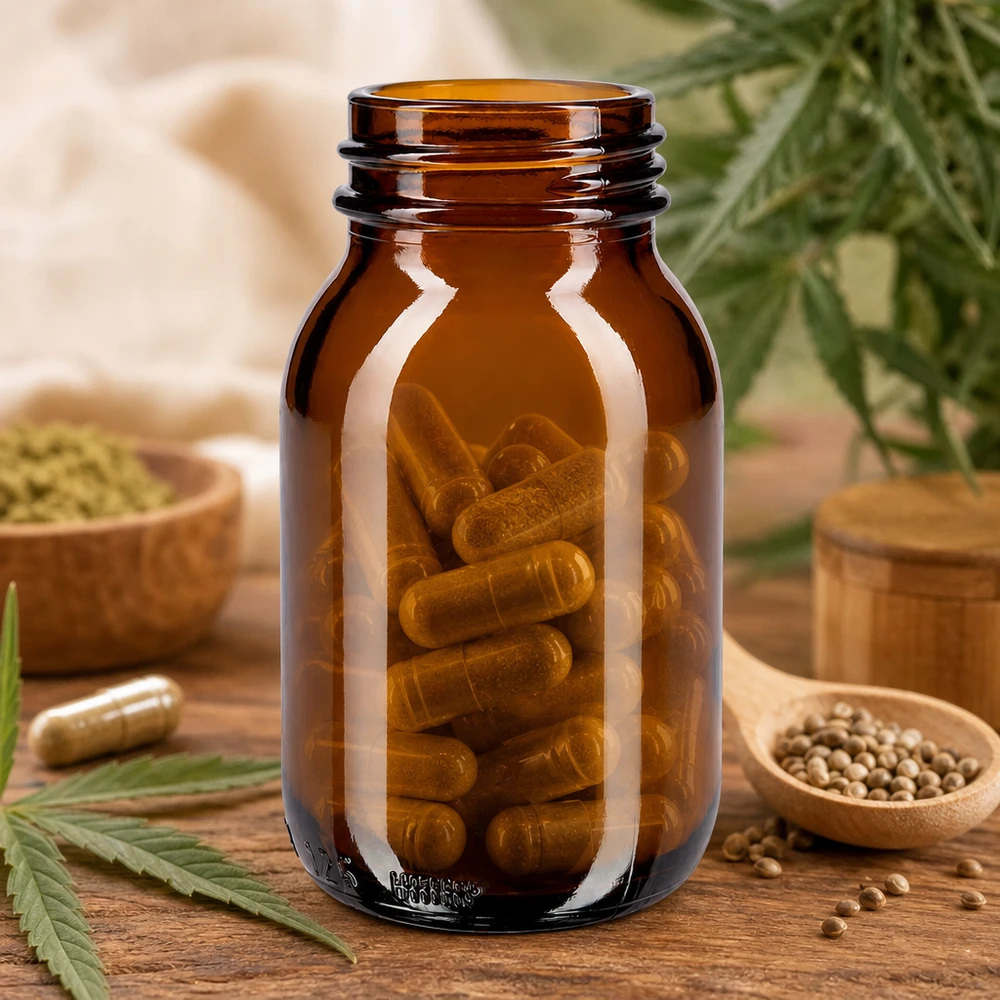 125ml Weithalsflasche Braunglas 125ml Weithalsflasche Braunglas für professionelle Verpackung von Kapseln und Nahrungsergänzungsmitteln im Fachhandel