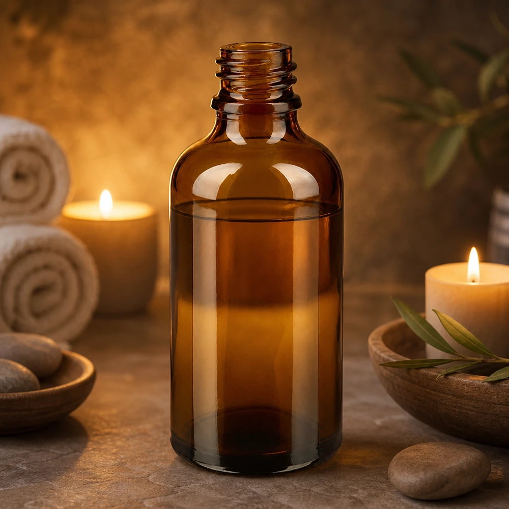 50ml braune Apothekerflasche aus ApoGlas für professionelle Anwendung in Pharmazie und Kosmetik bei Pacadura
