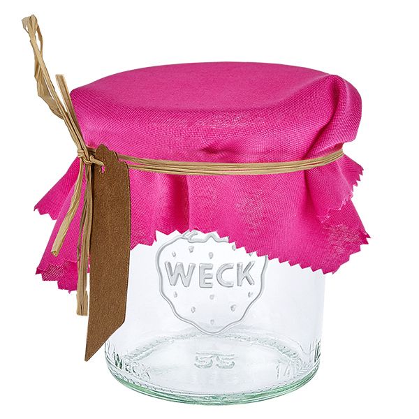 Stoff Schmuckdeckchen pink 12cm eckig