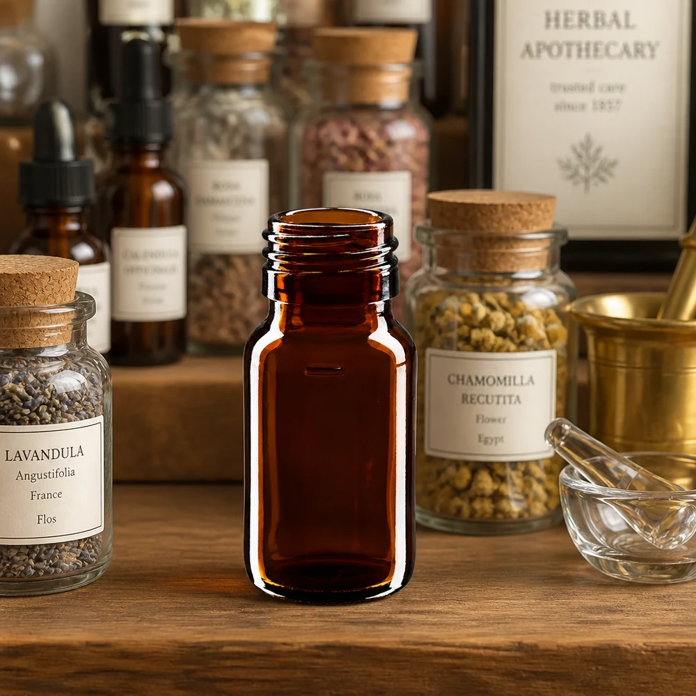 30ml Medizinflasche braun Glas PP28 Gewinde ohne Verschluss für Apotheke Labor pharmazeutische Anwendungen