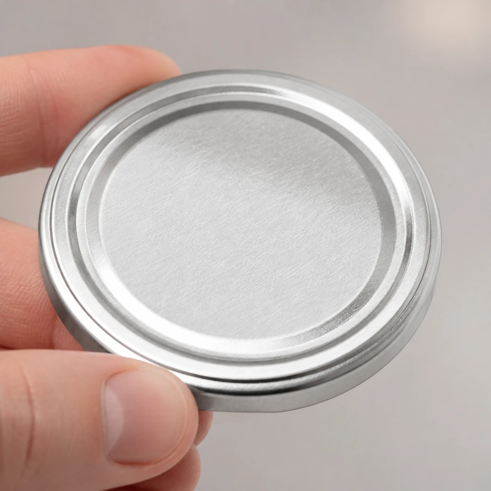 100mm BasicSeal Deckel silber matt (TO100) UN.. 100mm BasicSeal Deckel silber matt TO100 aus Weißblech für gewerbliche Abfüllprozesse in großen Stückzahlen