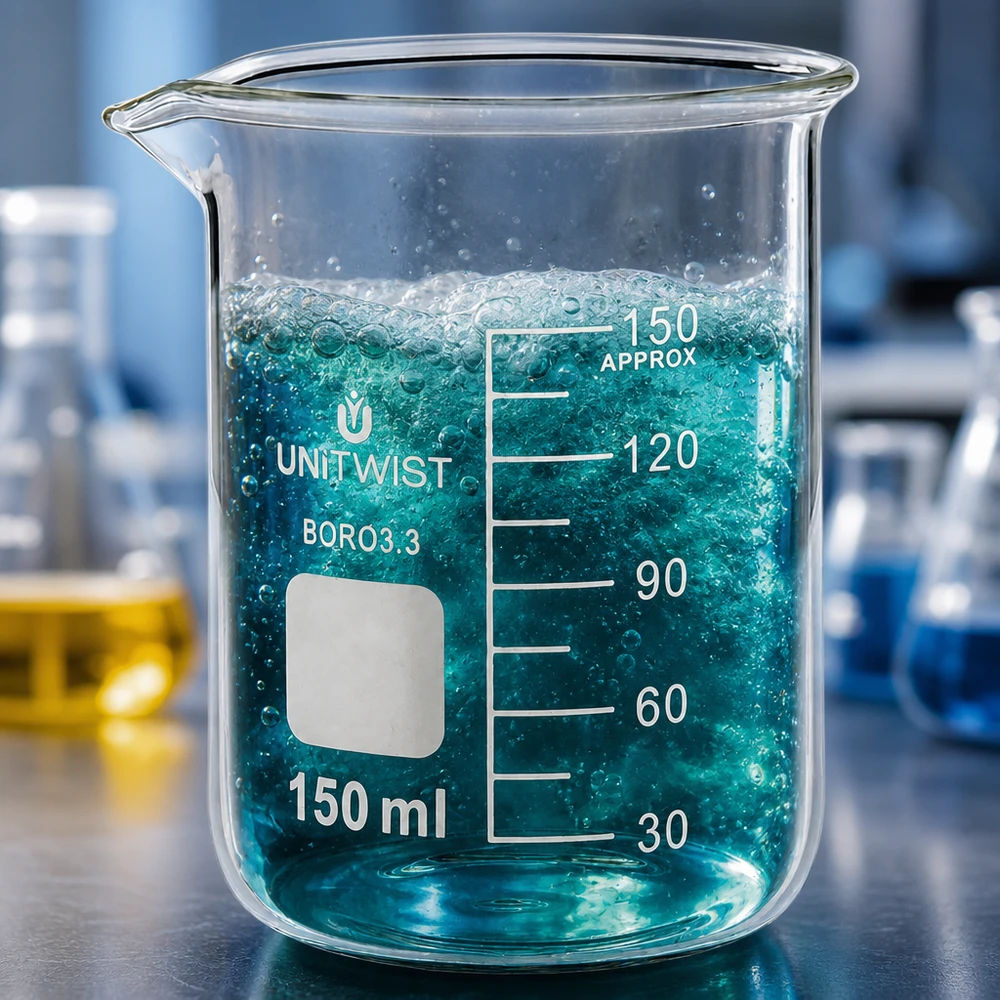 Becherglas 150ml Borosilikat 3.3 niedrige Form UNiTwist für Labor und Gewerbe