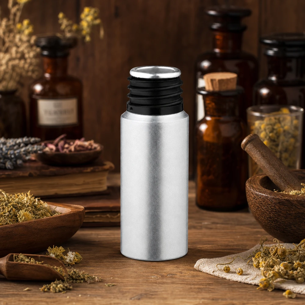 20ml gebeizte Aluminiumflasche für professionelle Anwendung in Apotheke Labor und Gewerbe