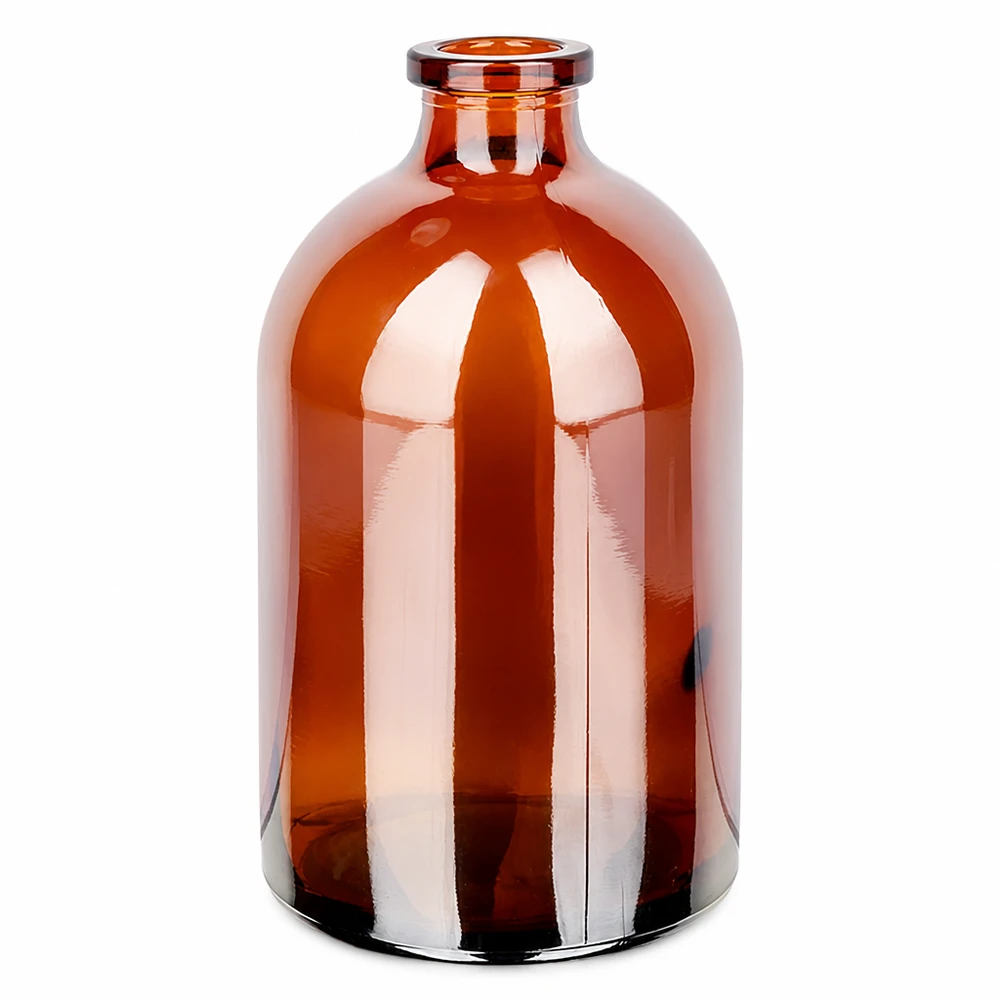 Injektionsflasche Braunglas 100ml Injektionsflasche Braunglas 100ml für pharmazeutischen und gewerblichen Einsatz