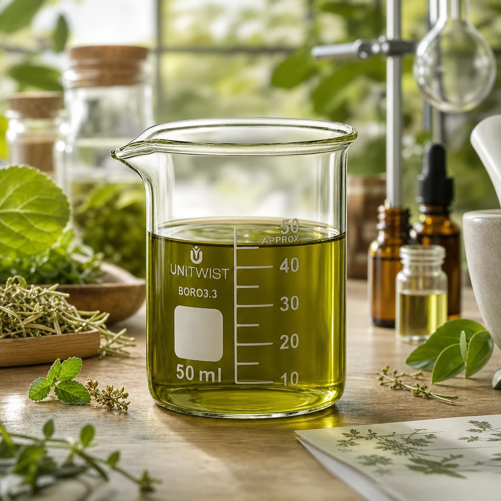 Becherglas 50ml Borosilikat niedrige Form UNiTWIST für Labor und Gewerbe professionell