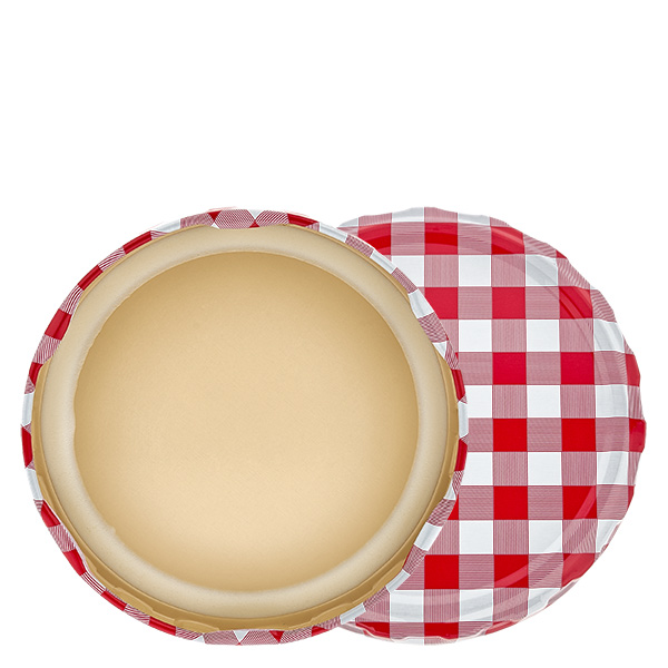 82mm BasicSeal Deckel karo rot/weiß (TO82) UNiTWIST