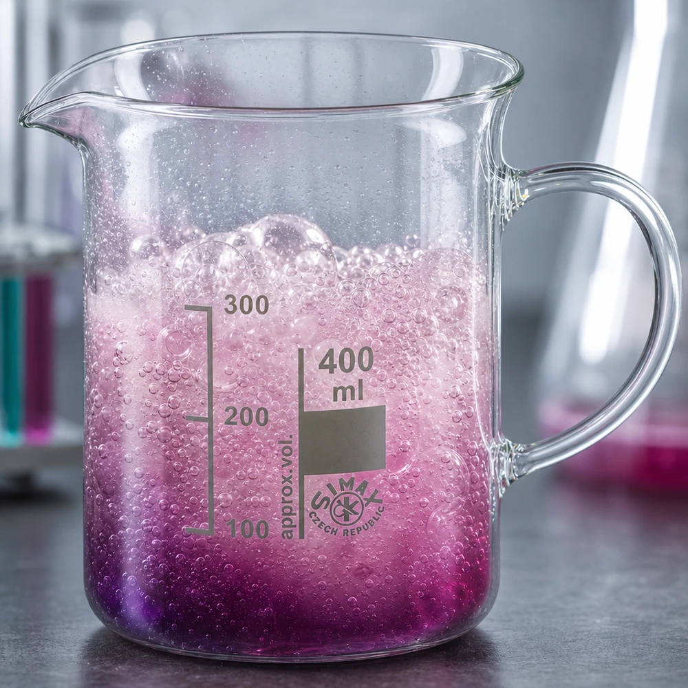 Becherglas 400 ml Borosilikatglas mit Henkel für Labor und Gewerbe bei Pacadura.de