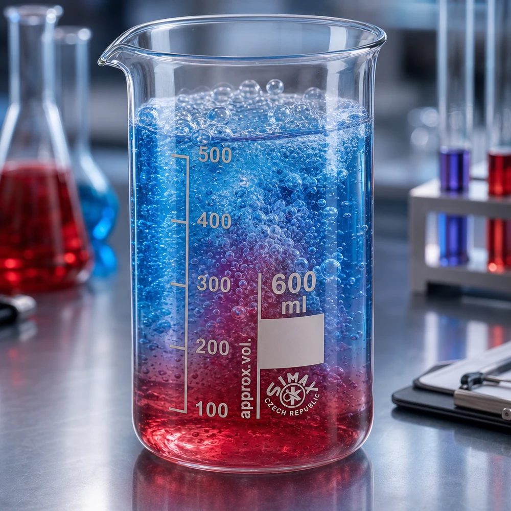 Becherglas 600 ml hohe Form aus Borosilikatglas für Labor und Gewerbe von Pacadura