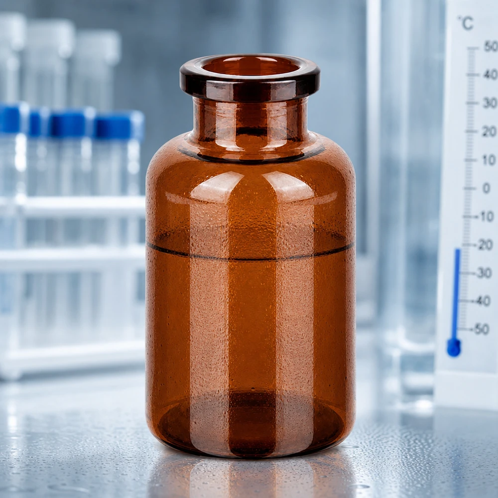 Injektionsflasche Braunglas 20ml für pharmazeutischen und labortechnischen Einsatz im Fachhandel