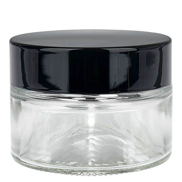 Glastiegel 30ml klar mit Einlegedeckel UNiTWIST Glastiegel 30ml klar mit Einlegedeckel UNiTWIST