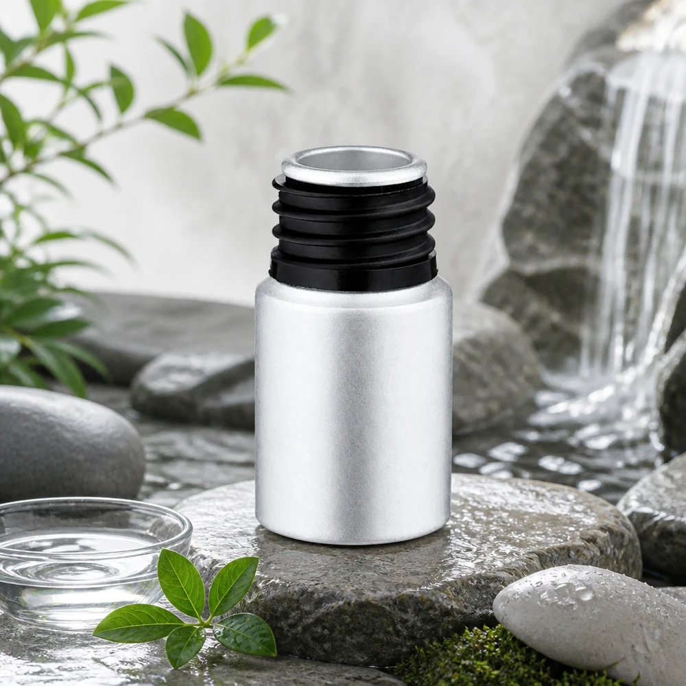 10ml Aluminiumflasche gebeizt professionell für Kosmetik und Pharmazie im Fachhandel Pacadura