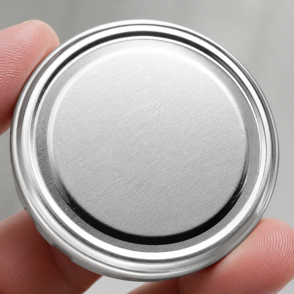 82mm BasicSeal Deckel silber (TO82) UNiTWIST 82mm TO82 BasicSeal Twist-Off-Deckel silber aus Weißblech für gewerbliche Abfüllung in großen Mengen