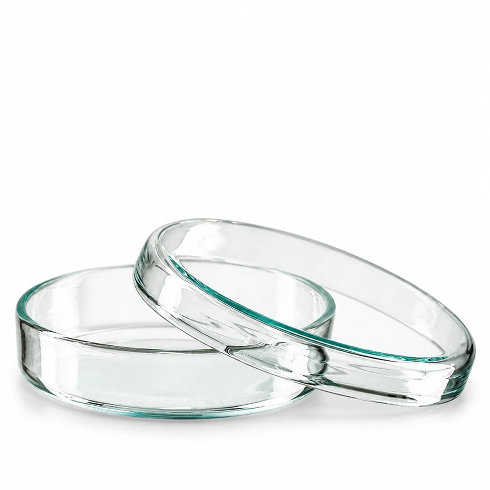 Petrischale 70x15mm Glas Petrischale 70x15mm aus Borosilikatglas für professionellen Laboreinsatz 2er-Set