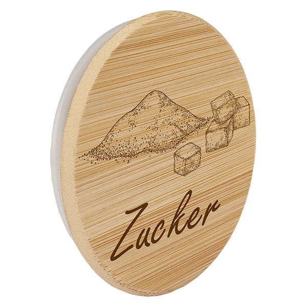 Holzdeckel "Zucker" für WECK RR100
