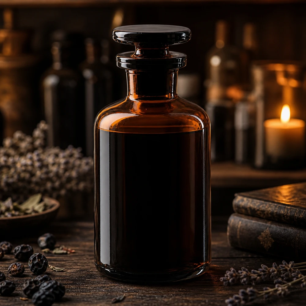 Braune Rundschulterflasche 50ml Enghals mit Glasstopfen für professionellen Laboreinsatz