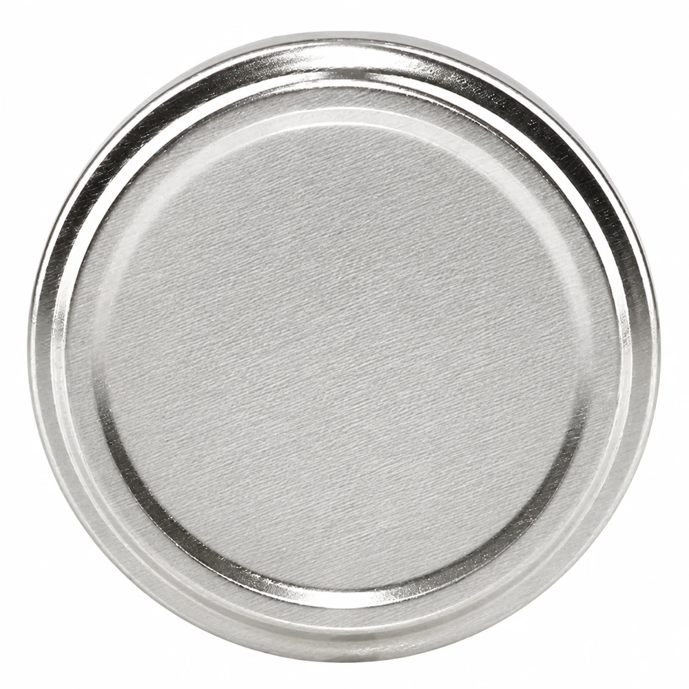 100mm BasicSeal Deckel silber matt (TO100) UN.. 100mm BasicSeal Schraubdeckel TO100 silber matt aus Weißblech für gewerbliche Abfüllung im Großgebinde