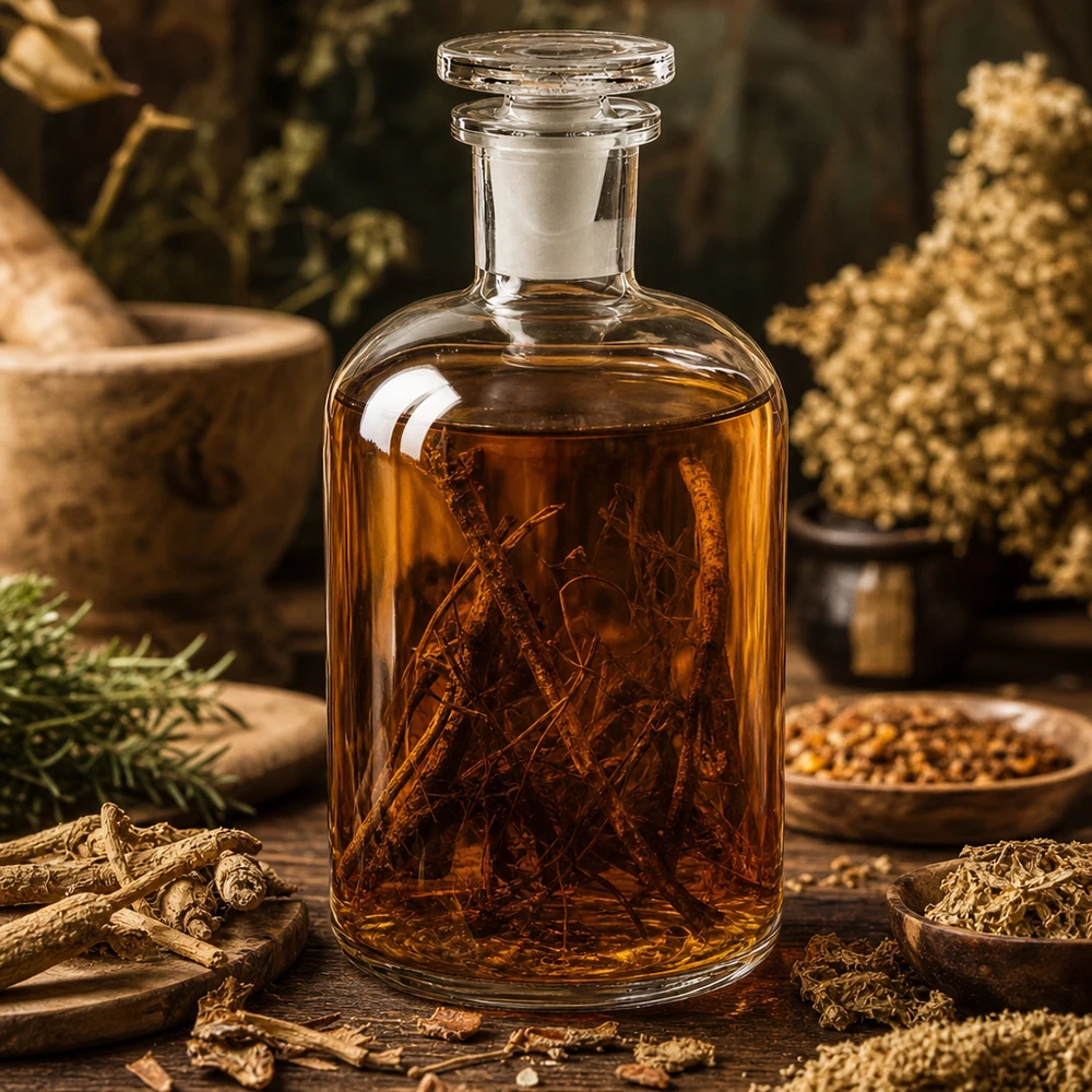 Rundschulterflasche 500ml klar Enghals Glasstopfen Rundschulterflasche 500ml Klarglas Enghals mit Glasstopfen für Kräutertinkturen im Fachhandel