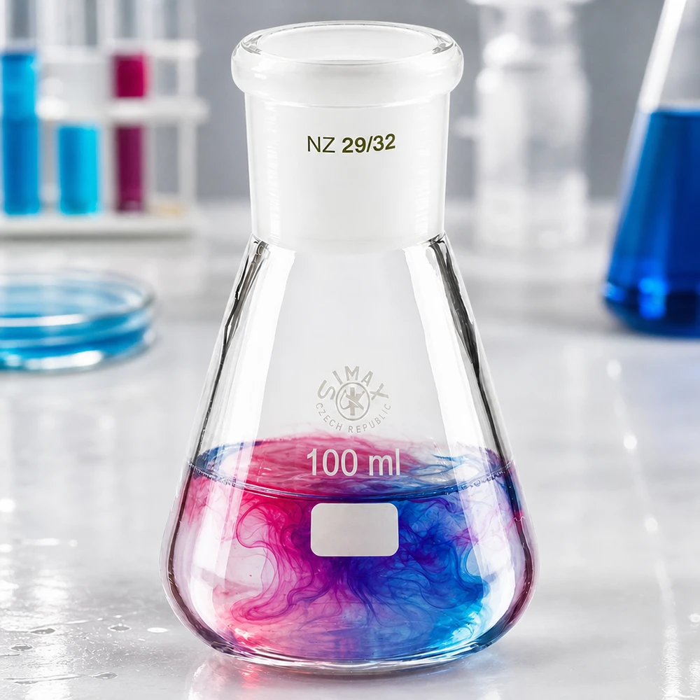 Erlenmeyerkolben 100ml mit Normschliff (29/32) Erlenmeyerkolben 100ml mit Normschliff (29/32)