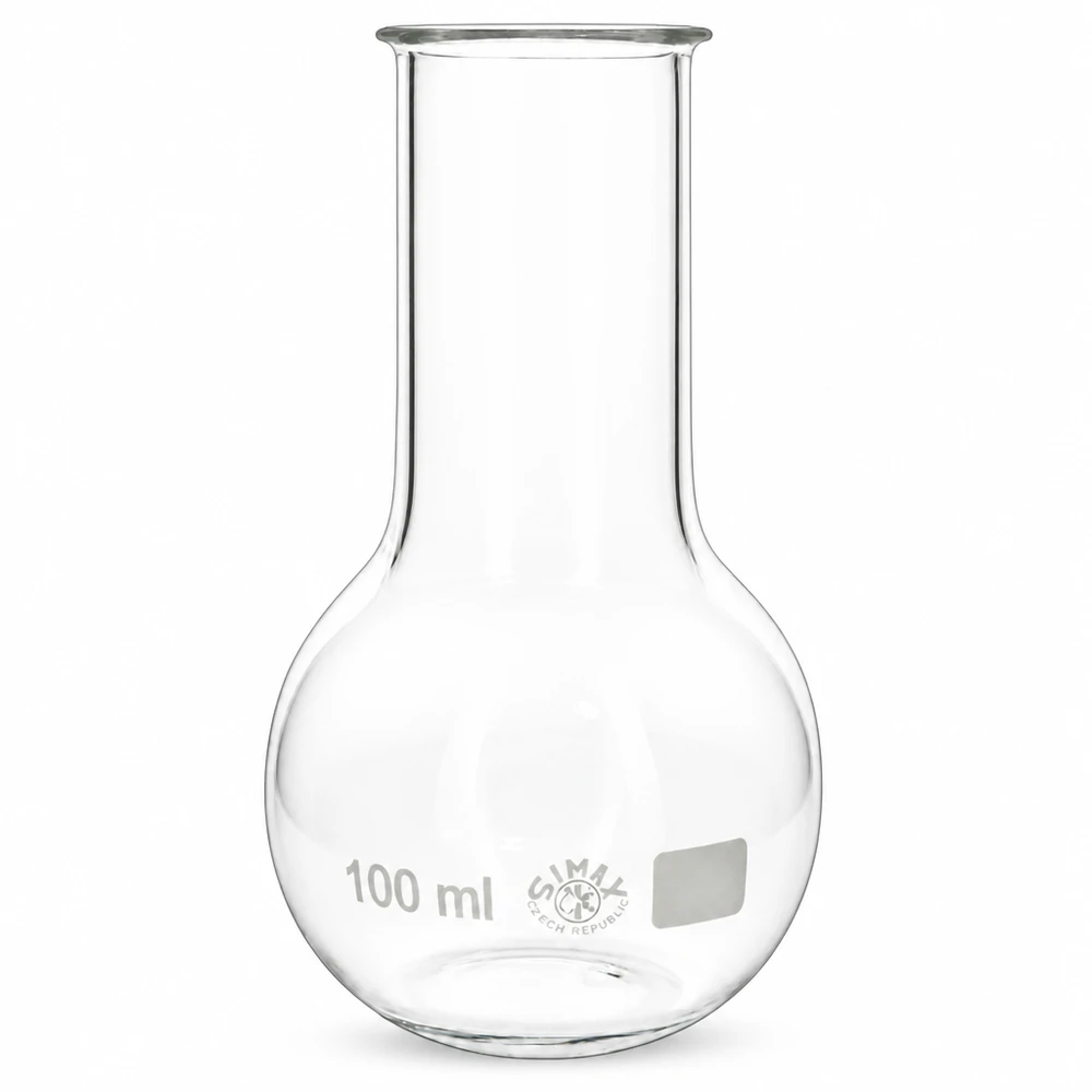 Stehkolben 100ml Weithals aus Borosilikatglas für professionelle Laboranwendungen bei Pacadura.de