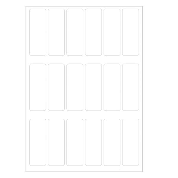 Universal Etiketten weiß (108 Aufkleber) 12x34mm