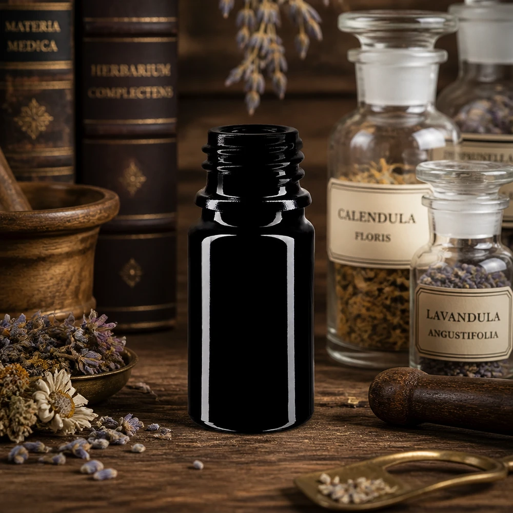 5ml Tropfflasche Orion aus Violettglas Miron für professionelle Aromatherapie und Naturkosmetik im Fachhandel