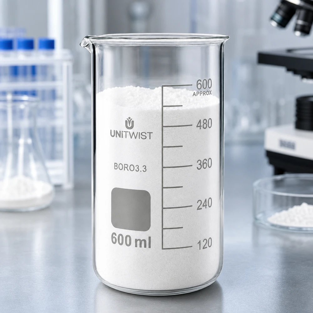 Becherglas 600ml Borosilikat, hohe Form UNiTWIST Becherglas 600ml Borosilikat hohe Form UNITWIST für Labor und Gewerbe mit Graduierung