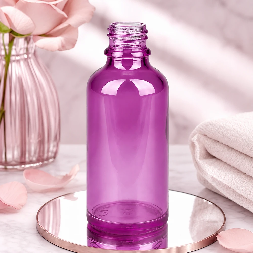 50ml Apothekerflasche PurpleLine UT18/50 UNiTWIST violett Glas für professionelle Kosmetik und Pharmazie