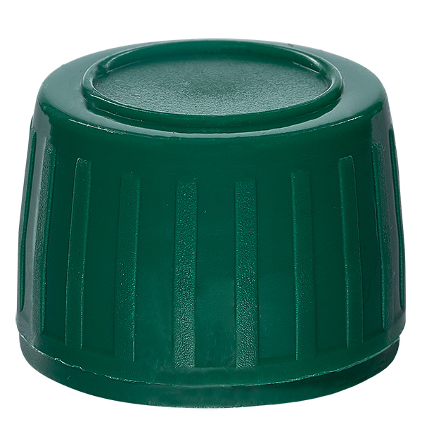 Schraubverschluss grün mit Originalitätsring PP28 ApoGlas