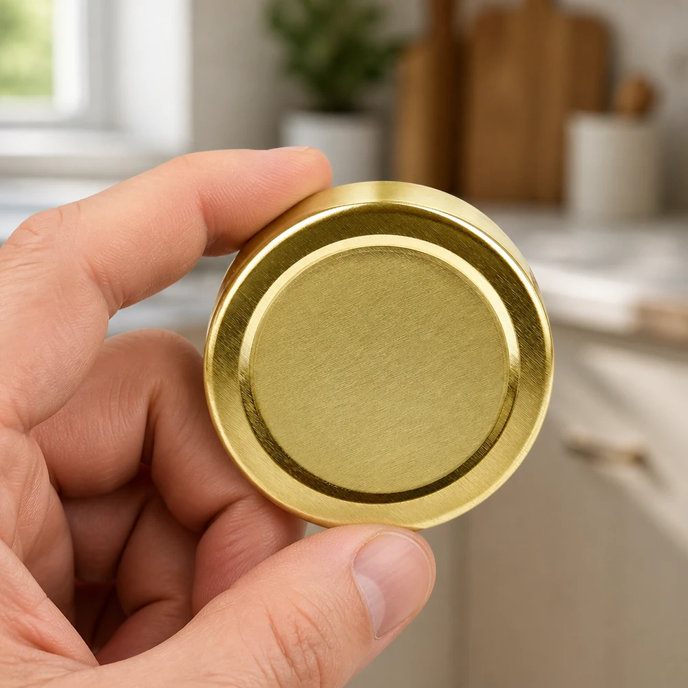 58mm BasicSeal Deckel gold (TO58deep) UNiTWIST 58mm BasicSeal Twist-Off-Deckel TO58deep gold Metalldeckel für Einmachgläser Großhandel gewerblich