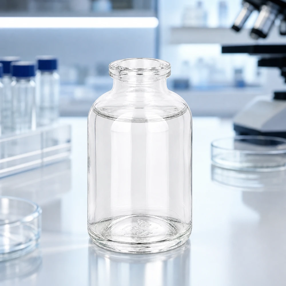 Injektionsflasche Klarglas 50ml Injektionsflasche Klarglas 50ml für pharmazeutischen und labormedizinischen Einsatz von Pacadura.de
