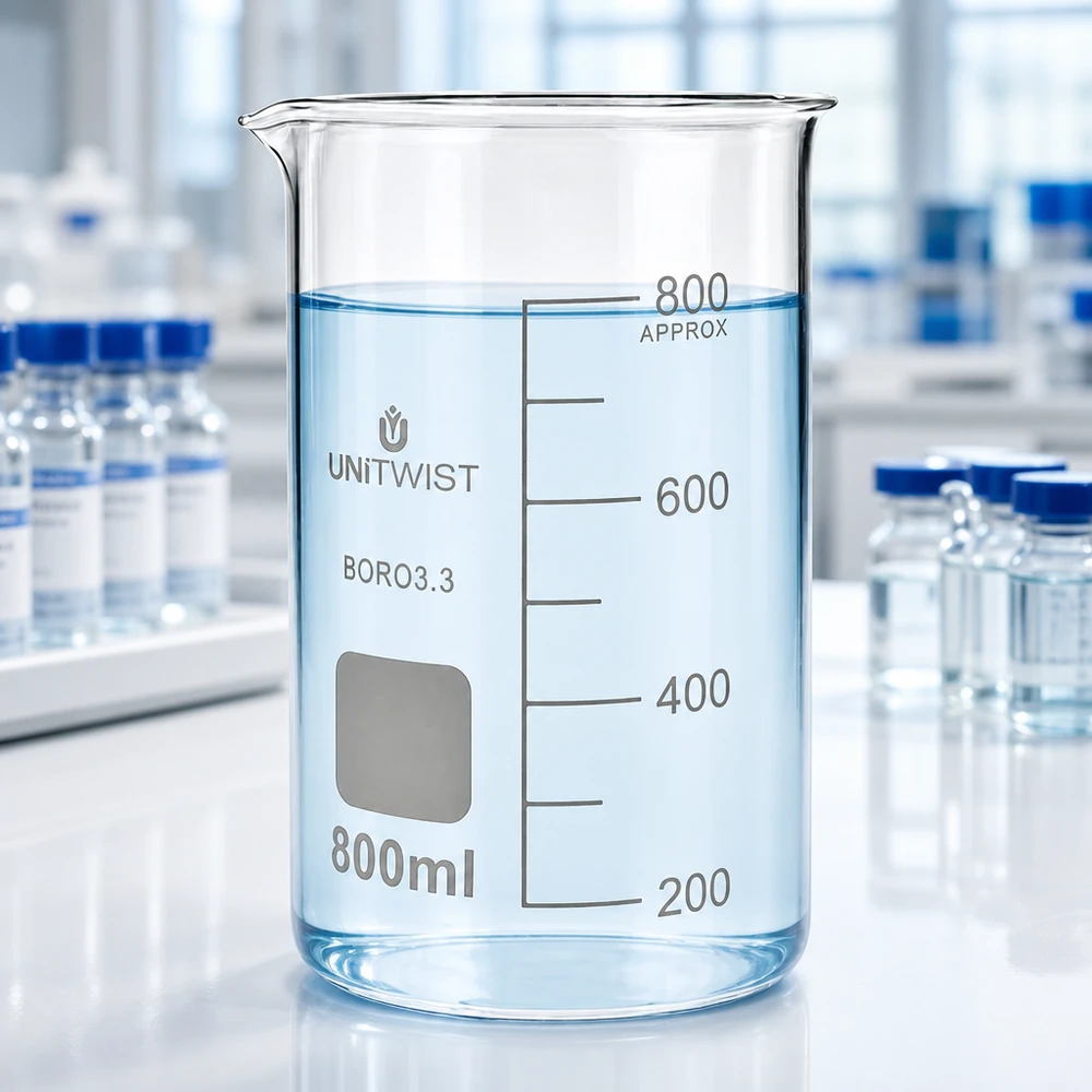 Becherglas 800ml Borosilikat, hohe Form UNiTWIST Becherglas 800ml Borosilikat hohe Form UNITWIST für Labor und Gewerbe professionelle Glasware