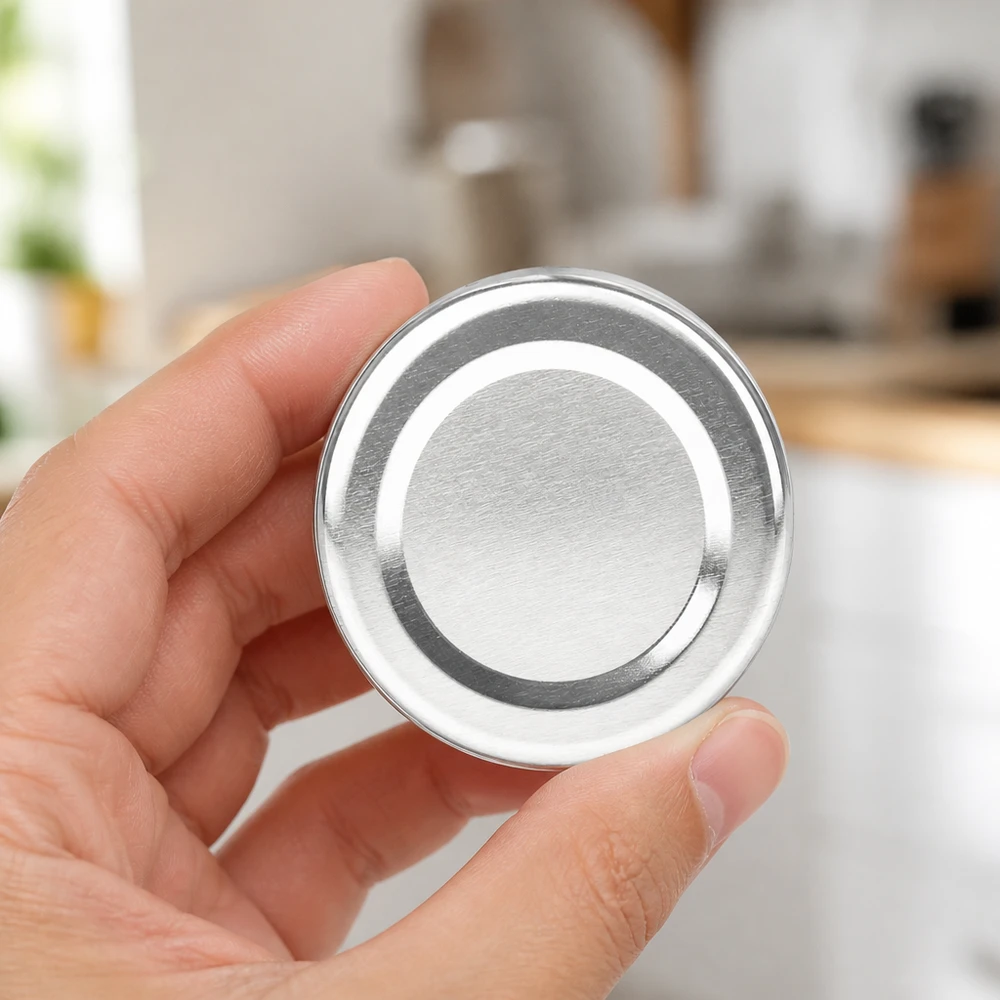 43mm TO43 BasicSeal Twist-Off-Deckel silber aus Weißblech für gewerbliche Abfüllung in großen Mengen