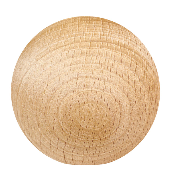 UNiTWIST Holzkugel (Buche) für WECK RR60 UNiTWIST Holzkugel Buche einzeln Detailansicht Holzmaserung sichtbar WECK RR60 Deckelgriff Ersatz