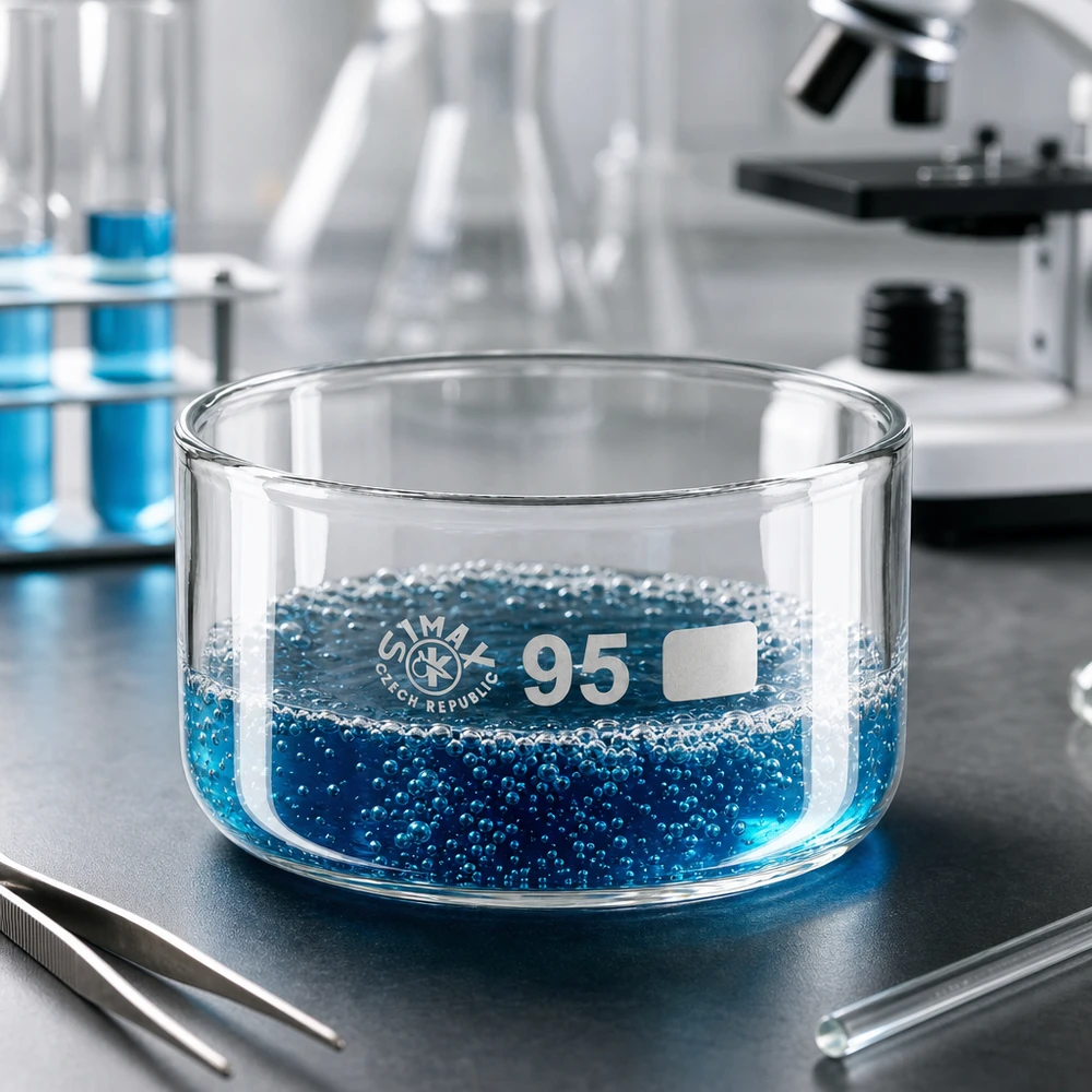 Kristallisierschale 300ml ohne Ausguss Borosilikatglas ø95mm SIMAX Labor Laborschale professionell