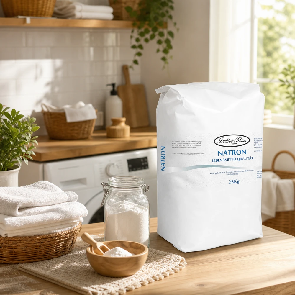 Natron Pulver (Natriumhydrogencarbonat) 25kg 25kg Natron Pulver Natriumhydrogencarbonat Großpackung für gewerblichen Einsatz im Fachhandel bei Pacadura