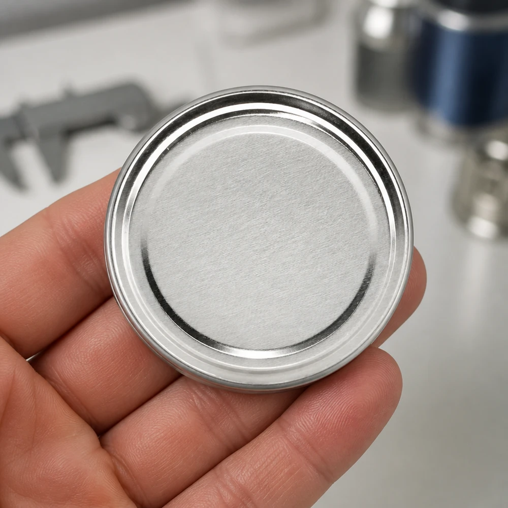 82mm BasicSeal Deckel silber (TO82) UNiTWIST 82mm BasicSeal Deckel TO82 silber aus Weißblech für gewerbliche Abfüllung in großen Stückzahlen