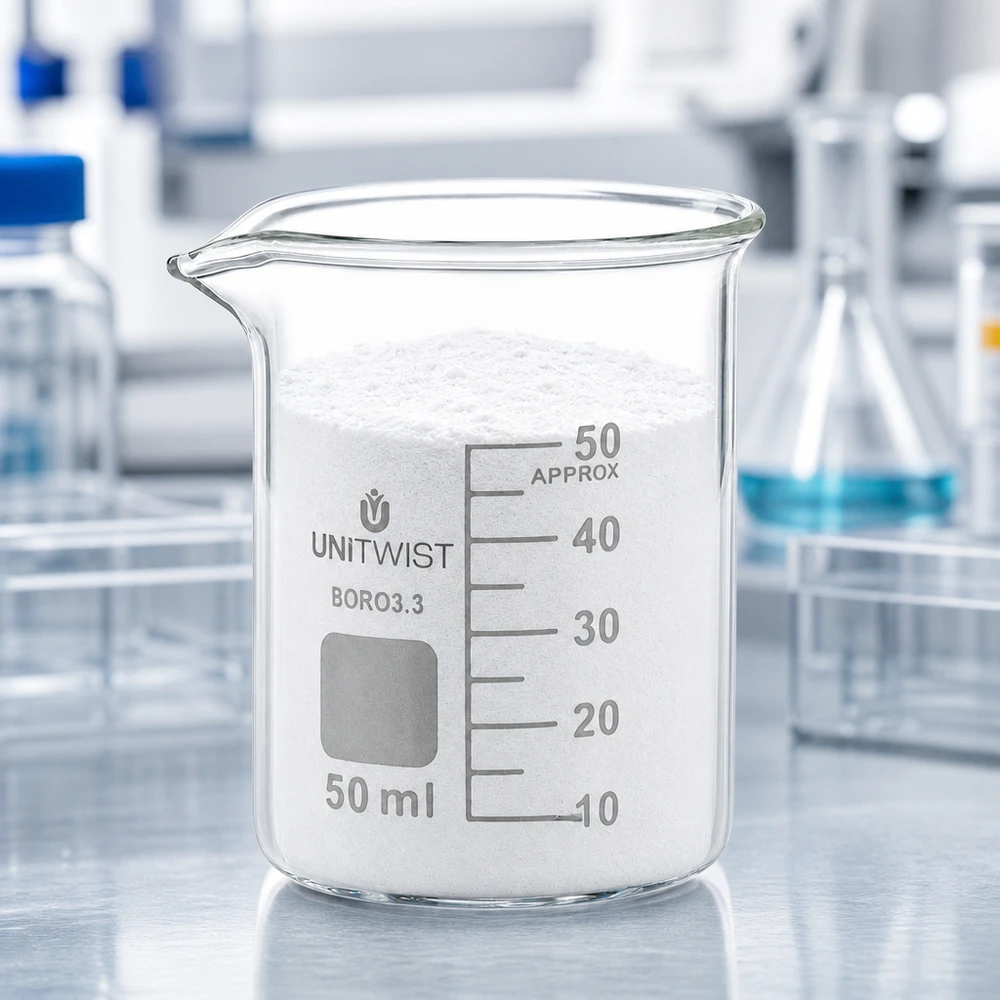 Becherglas 50ml Borosilikat 3.3 niedrige Form UNiTWIST für Labor und Gewerbe