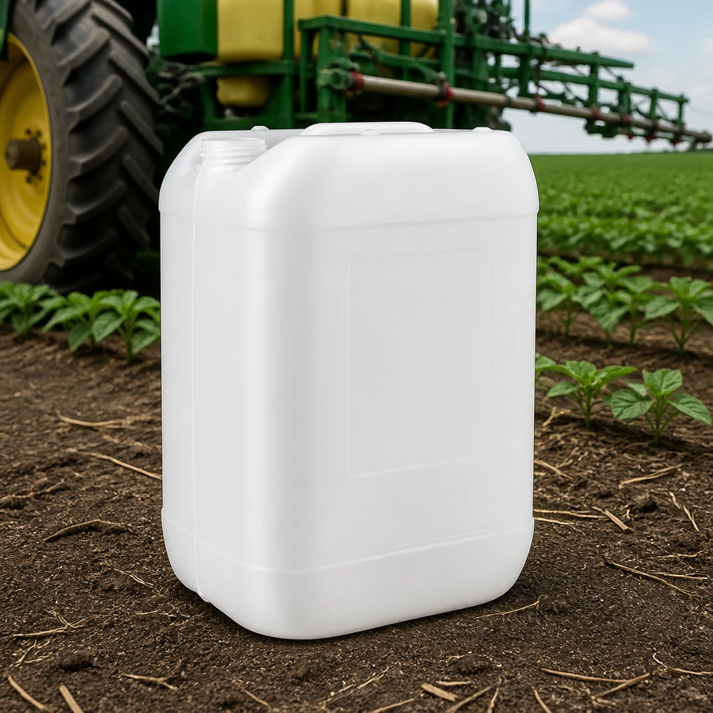 Weißer HDPE-Kanister 25 Liter ohne Verschluss für professionellen Agrareinsatz Pacadura