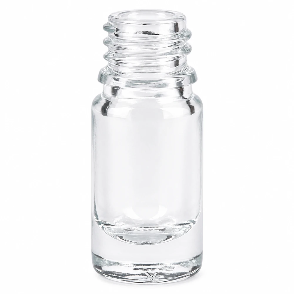 Klarglas Flasche 5ml DIN 18 5ml klare Apothekenflasche aus Glas für professionelle Anwendung in Pharmazie und Labor bei Pacadura