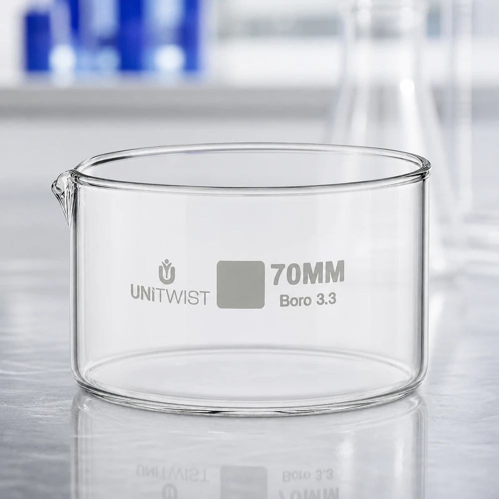 Kristallisierschale ø70mm Borosilikatglas UNiTWIST Kristallisierschale 70mm Borosilikatglas Boro 3.3 UNiTWIST für Labor und Gewerbe bei Pacadura