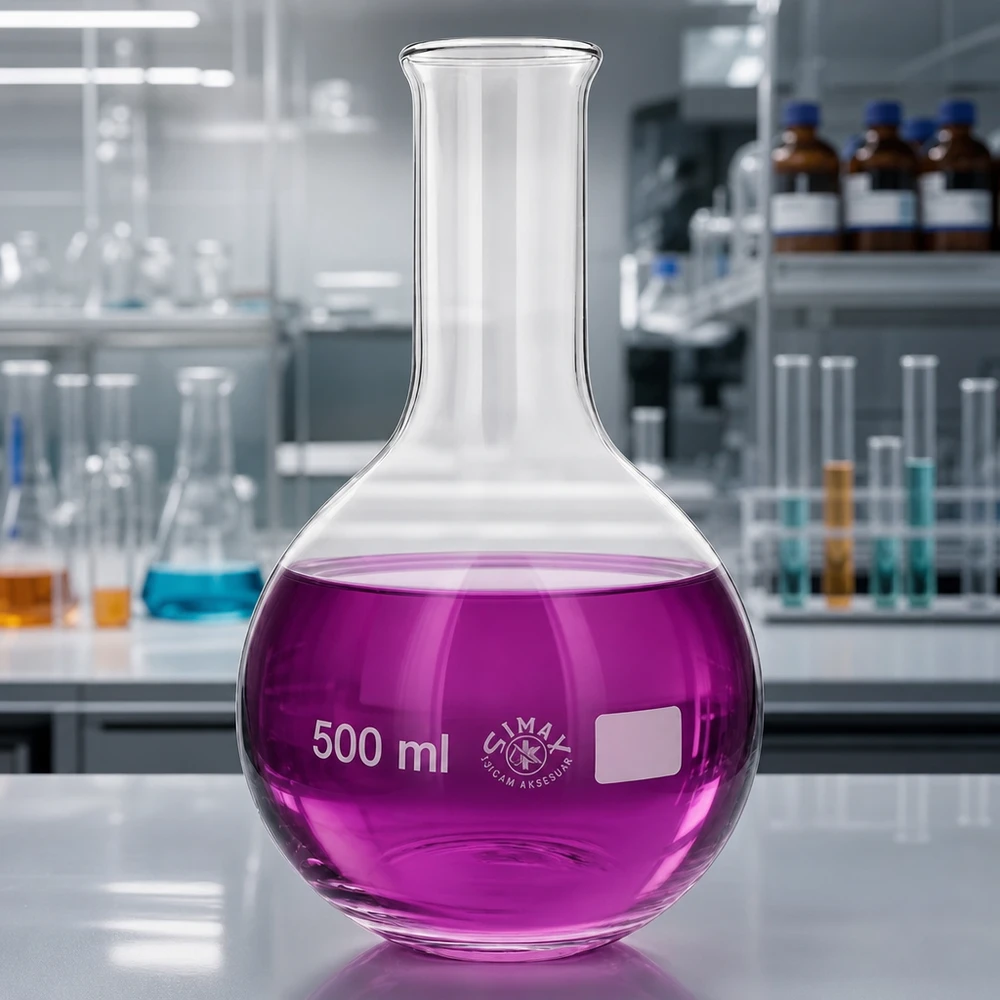 Stehkolben 500ml Enghals Stehkolben 500ml Enghals aus Borosilikatglas für professionelle Laboranwendungen bei Pacadura.de